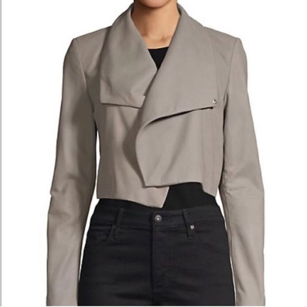 Lamarque Crop Leather Jacket